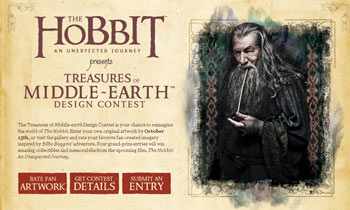 Warner Bros.has a design competition for Characters, Creatures, Weapons and Locations of "The Hobbit: An Unexpected Journey".